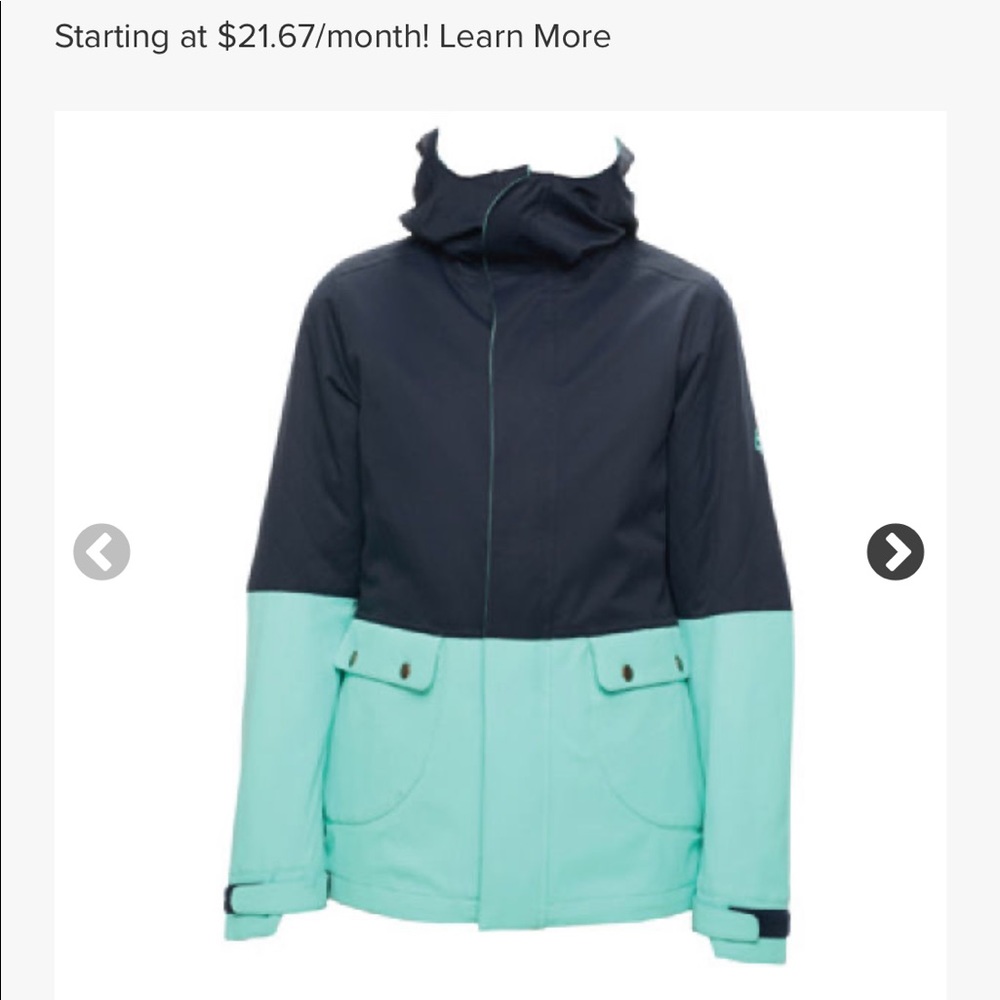 Women’s XS 686 3 in 1 snowboard  Aries jacket
